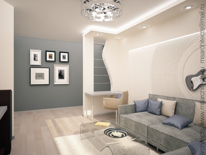 Дизайн интерьера двухкомнатной квартиры в р-не Новые Черёмушки