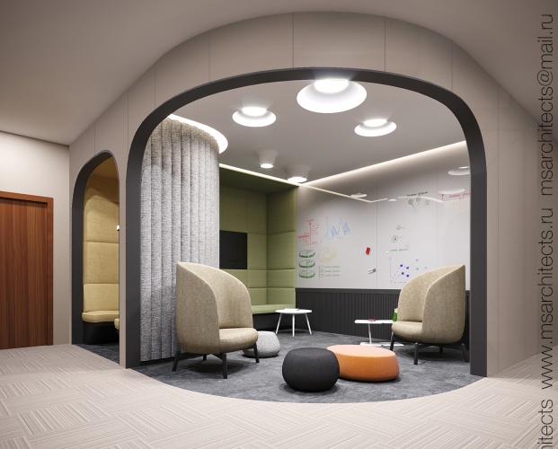 Дизайн интерьера офиса Норникель компании в Москва Сити